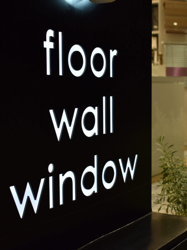 Delta Solutions tagline - floor wall window
